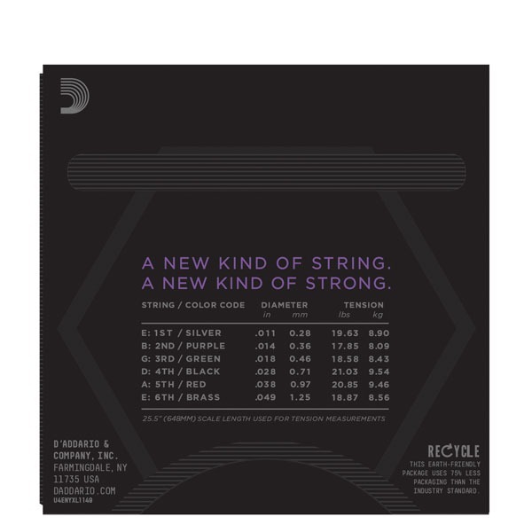 Комплект струн для электрогитары, никелированные, Medium, 11-49, D'Addario NYXL1149 NYXL